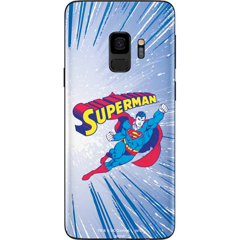 DC Comics Superman Vintage Action Pose Galaxy S9 Skin